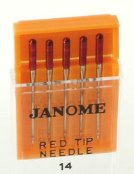 Janome Red Tip 5 Needle Pack Size 14