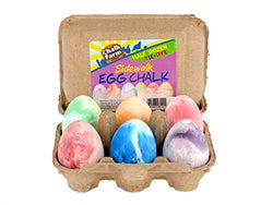 Regal Games Sidewalk Tie Dye Egg Chalk, 6 Count Chalk, Non-Toxic, Washable, Art Set