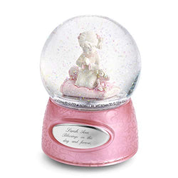 Things Remembered Personalized Praying Girl Musical Snow Globe with Engraving Included