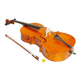 4/4 Acoustic Cello Case Bow Rosin.A Superior Present for Music Enthusiasts. A Superior Present for Music Enthusiasts