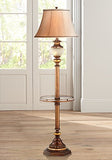 Kathy Ireland 65" HIgh Night Light Glass Tray Floor Lamp