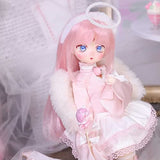Y&D Elf BJD Dolls 1/4 SD Doll 15.9 Inch 40.5CM Ball Jointed Doll 100% Handmade DIY Toys with Full Set Clothes Socks Shoes Wig Makeup Headband Wings, Best Gift for Girls