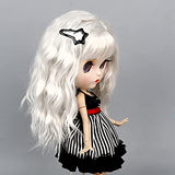 AIDOLLA Doll Wig Hairpiece Curly Hair 24-25cm for 1/6 Blyth Dolls Wigs Brick Dolls Accessories