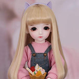 HGFDSA BJD Doll 1/6 SD Dolls 10.2 Inch Dolls with Gift Box Joints Doll DIY Toys with Clothes Outfit Shoes Wig Hair Makeup Best Gift for Girls