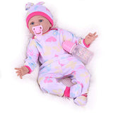 Kaydora Reborn Baby Doll Girl, Lifelike Weighted Newborn Baby Doll, 22 Inch Realistic Silicone Reborn Toddler Dolls That Look Real