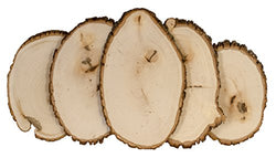 Walnut Hollow Rustic Basswood Round Medium with Live Edge Wood (Pack of 12) - for Wood Burning, Home Décor, and Rustic Weddings