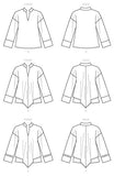 Vogue V9348ZZ Easy Women's Pullover Collared Shirt Sewing Patterns, Sizes 16-26