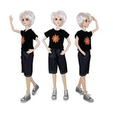 EVA BJD 57cm 22 Inch Doll Jointed Dolls - Including Clothes with Wig, Shoes,Accessories for Girls Gift (Street Teen-Wite)