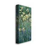 The Yellow Irises by Claude Monet, 12x24-Inch Canvas Wall Art