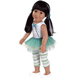Adora Friends Jasmine 18" Girl Vinyl Huggable Fashion Play Doll with Open/Close Eyes for Children 6+ Toy Vinyl Toy Gift