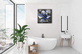 Magnolia oil painting art style living room bedroom bathroom canvas wall world art home decor 14x14inch