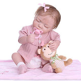 Lullaby 45CM Reborn Baby Dolls 18inch Anatomically Correct Baby Doll Girls Lifelike Reborn Dolls Silicone Full Body Bathable