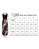 KILIG Women's V Neck Sleeveless Casual Summer Sundresses Asymmetrical Patchwork Floral Maxi Dresses (Floral-I, Medium)