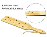 13.4inch Bamboo Wood Paddle Lightweight Thin Wooden Paddles with Airflow Holes for Light Play