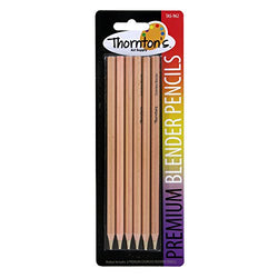 Thornton's Art Supply Premium Colorless Blender Pencils, Pack of 6