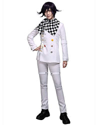 Cosplay.fm Women‘s Kokichi Oma School Uniform Cosplay Costume Outfit Tops Pants Scarf (S, White)