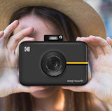 Kodak Step Touch | 13MP Digital Camera & Instant Printer with 3.5 LCD Touchscreen Display, 1080p HD Video - Editing Suite, Bluetooth & Zink Zero Ink Technology | Black