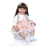 Zero Pam Reborn Baby Dolls 24 inch Reborn Girl Toddler Life Size Dolls Vinyl Silicone Babies Safty Toys for Girls Age 3+