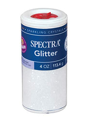 Pacon Spectra Glitter Sparkling Crystals, Clear, 4-Ounce Jar (91830)