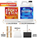 Upstart Epoxy Resin Kit DIY - Made in USA - Ultra Crystal Clear 2 Part Formulation - Perfect Casting Resin for Counter, Table Top, Wood Bar Top, Art, Craft, Jewelry & More - 1 Gallon Kit