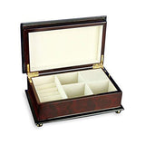 The San Francisco Music Box Company Classic Floral Musical Wooden Jewelry Box