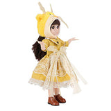 LoveinDIY 14.2 Inch BJD American Doll with Cloth Dress Up Girl Figure for DIY Customizing - Dragon