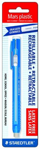 Staedtler Mars Plastic Eraser Refillable Holder, Includes Eraser (52850BK)