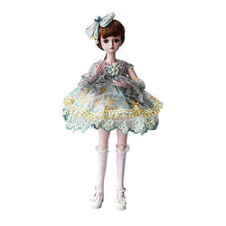 PSFS BJD Doll SD Doll 60cm/24inch，Princess Bride for Girl Gift and Dolls Collection (D)