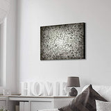 Gray Abstract Canvas Wall Art: 3D Grey & White Squares Textured Painting Modern Picture Artwork for Office (36'' x 24'' x 1 Panel)