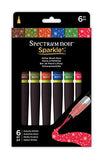Spectrum Noir Sparkle Fine Glitter Brush Pens Set Autumn/Winter Pack of 6, 20.3 x 12 x 2 cm