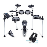 Alesis Command Mesh Kit + DRP100 - Electronic Drum Set with Custom Sample Loading, USB/MIDI Connectivity and Audio-Isolation Drum Headphones