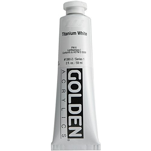 Golden Heavy Body Acrylic Paint, 2-Ounce, Titanium White