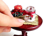 1:12 dollhouse Christmas miniature scene in jar