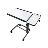 Acrobat Professional Overbed/Laptop Table, Tilting, Height Adjustable with Casters. Split Top for Maximum Vesatility. Folds for Easy Storage. (White Birch)