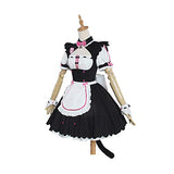 Nekopara Anime Cosplay Women Full Set, Cat Girl Maid Servant Dress Lolita Dress Vanilla Chocola Cosplay Costume Dress
