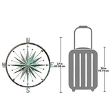 Design Toscano Winds Compass Rose Wall Sculpture, Verdigris