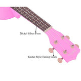 Soprano Ukulele Beginner Pack-21 Inch w/Gig Bag Fast Learn Songbook Digital Tuner All in One Kit