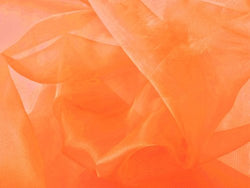 Crystal Organza Orange 58 Inch Fabric By the Yard (F.E.®)