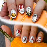 TailaiMei 18 Sheets Holiday Nail Stickers, Halloween Christmas Thanksgiving Day Seasonal Nail Art Decals for Fall and Winter DIY Nail Decorations