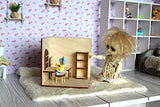 Miniature Roombox Corner Doll Room Furnishing 1:24 Scale Micro Dollhouse Handmade