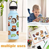 Acekar 200 PCS Cute Animal Stickers,Colorful Animal Waterproof Stickers,Vinyl Cute Aesthetic Stickers for Water Bottle,Laptop,Phone,Skateboard Stickers for Teens Girls Kids