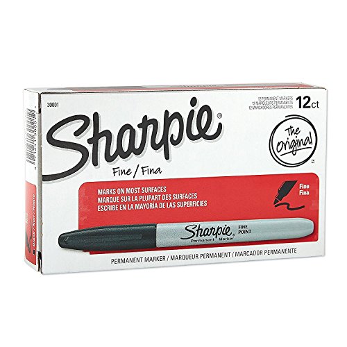 Sharpie Fine Point Permanent Markers, 24 Markers (2 X Box's of 12), Black (30051)