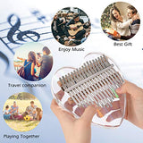 Kalimba Thumb Piano 17 Keys Musical Instruments, Mbira Finger Piano Gifts with Tune Hammer and Study Instruction for Kids and Adults Beginners
