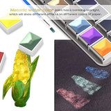 48 Color Watercolor Paint Set With 12 Color Metallic Watercolor Paints Set