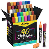 40 Neon, Classic, Metallic 6mm + 5 White + 10 Vintage 6mm Chalk Markers Bundle