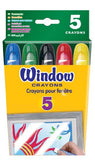 Crayola Washable Window Crayons - 5-count