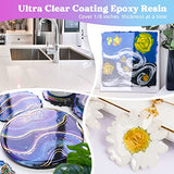 LET'S RESIN Clear Table Top Epoxy Resin,60oz Crystal Epoxy Resin for Countertop,Crystal Epxoy Resin Kit for Bar Top,Wood Tables,2 Part Epoxy Resin Kit That Self Levels,Acrylic High Glossy Coat