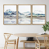 NWT Framed Canvas Wall Art for Living Room, Bedroom Canvas Prints for Home Decoration Ready to Hanging - 16"x24"x3 Panels