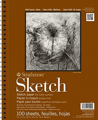2-Pack - Strathmore 400 Series Sketch Pad, 11"x14" Wire Bound, 100 Sheets Each