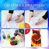 ARTOYS Tie Dye Kit 5 Colors,Easy Tie Dye DIY Supplies for Kids, Adults,and Groups, Dye Party Fabric for T-Shirts Textile Craft Canvas Arts.